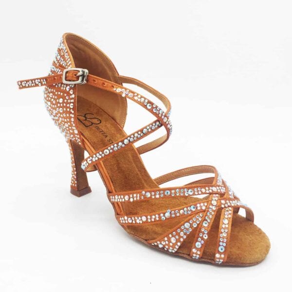 Bettastep Latin Dance Shoes Show Tan, dance heel 8,5 cm - Image 2