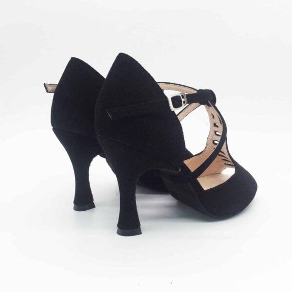 Betta Black leather, heel 8,5 cm - Afbeelding 4