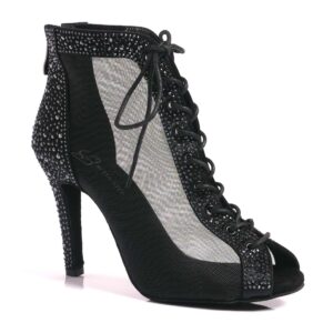 Black High Heels Boots, heel 10 cm