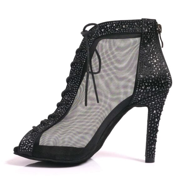 Black High Heels Boots, heel 10 cm - Afbeelding 2