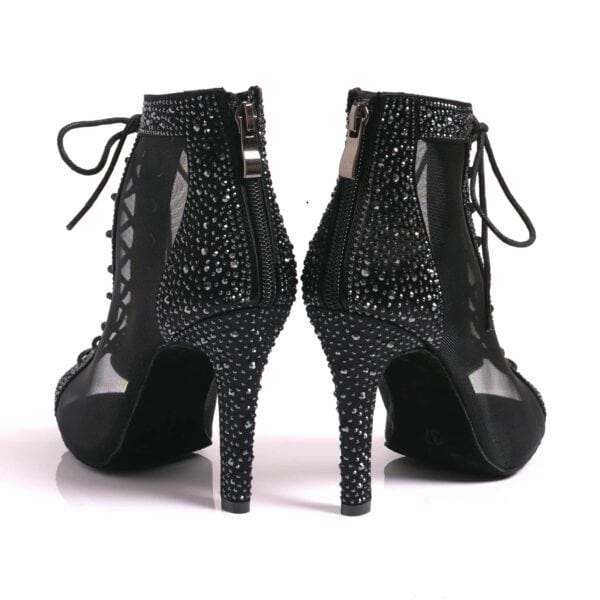 Black High Heels Boots, heel 10 cm - Afbeelding 3