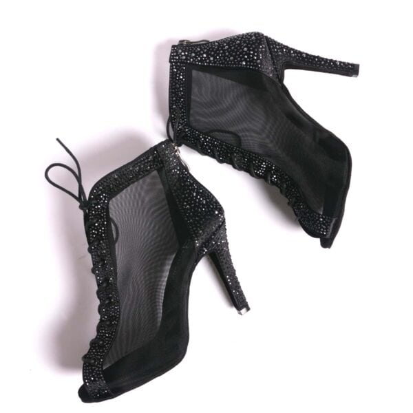 Black High Heels Boots, heel 10 cm - Afbeelding 5