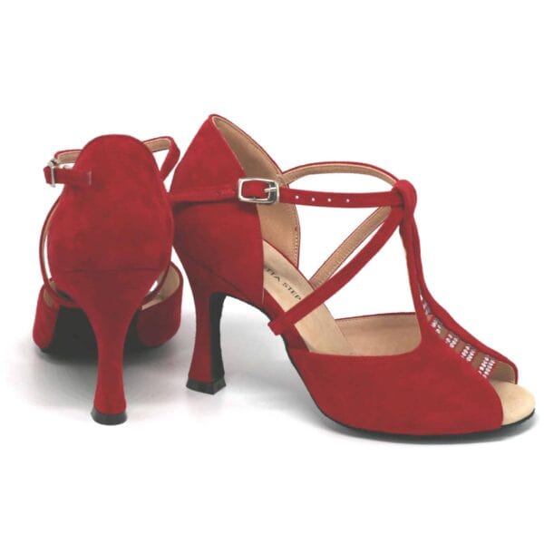 Betta Red leather, heel 8,5 cm - Afbeelding 7