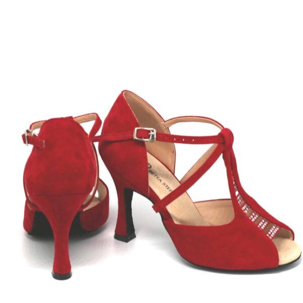 Betta Red leather, heel 8,5 cm - Afbeelding 5