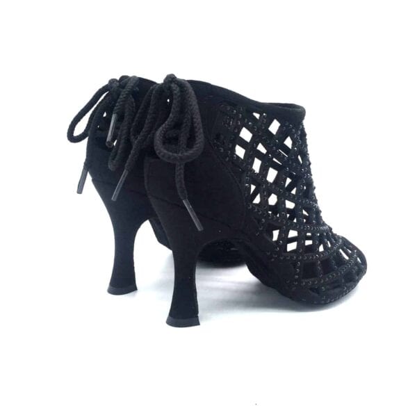 Black Cage Boots, heel 6cm - Image 7