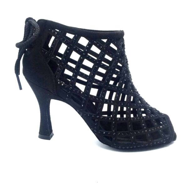 Black Cage Boots, heel 6cm - Image 6