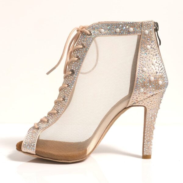 Nude High Heels Boots, heel 10 cm - Image 4