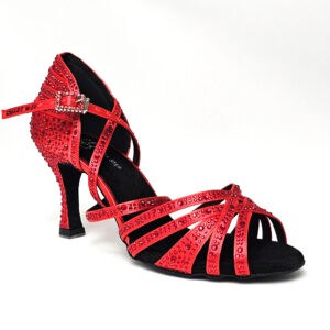 Red showgirl, heel 7.5cm
