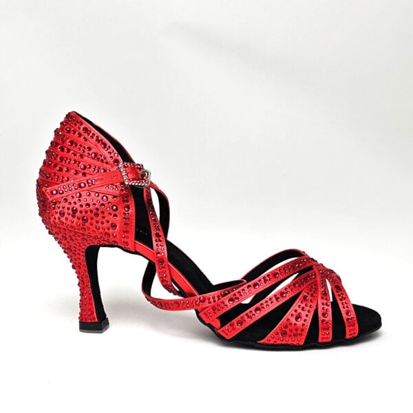 Red showgirl, heel 7.5cm - Image 5