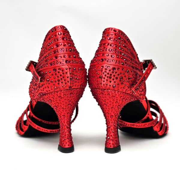Red showgirl, heel 7.5cm - Image 3
