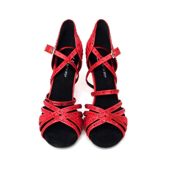 Red showgirl, heel 7.5cm - Image 2