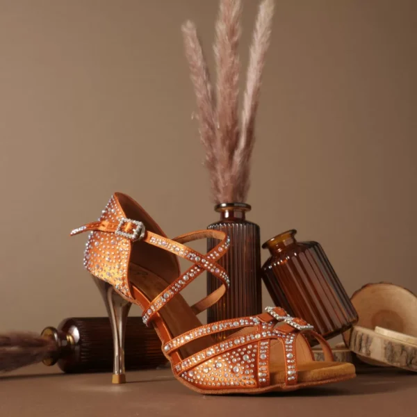 Bronze spicy kizz, heel 9 cm - Afbeelding 3