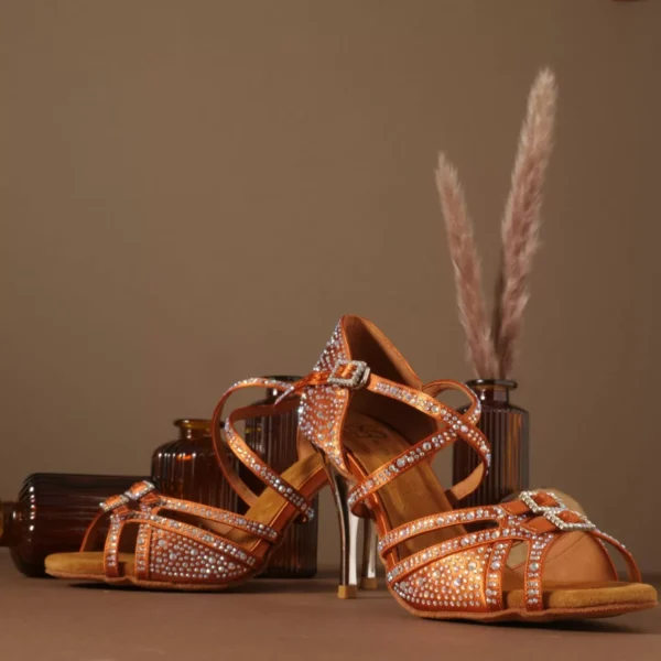 Bronze spicy kizz, heel 9 cm - Afbeelding 4