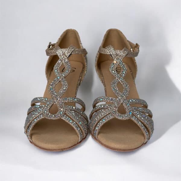 Bettastep Dance Shoes JASMINE Gold, dance heels 6.4 cm - Image 3