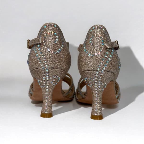 Bettastep Dance Shoes JASMINE Gold, dance heels 6.4 cm - Image 4