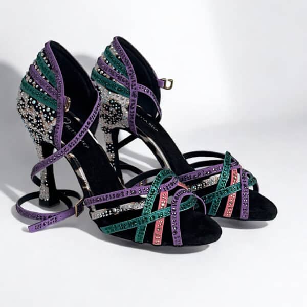 Bettastep Dance Shoes MAJDOULINE Emerald Green, dance heels 10cm - Image 3