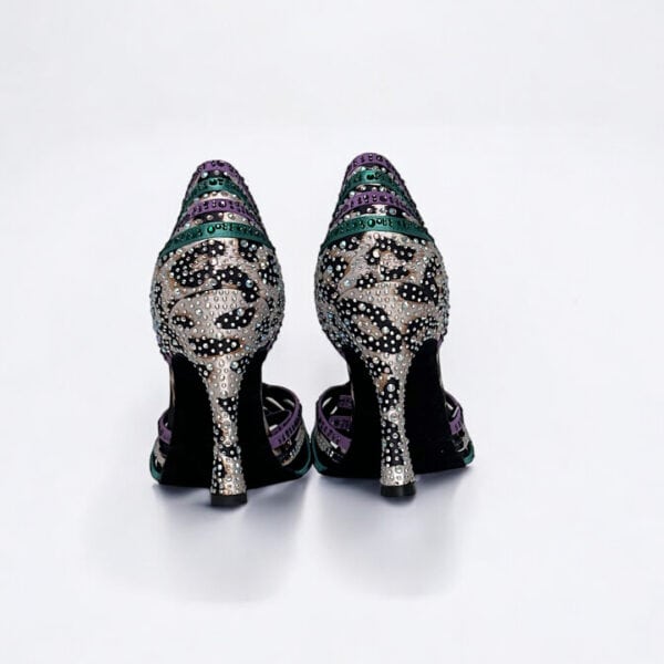 Bettastep Dance Shoes MAJDOULINE Emerald Green, dance heels 10cm - Image 4