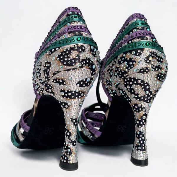 Bettastep Dance Shoes MAJDOULINE Emerald Green, dance heels 10cm - Image 5