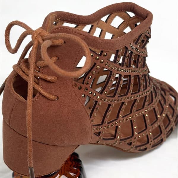 Bettastep Dance Shoes CAGE Brown, dance heels 4cm - Image 2