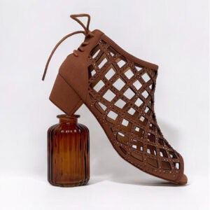 Bettastep Dance Shoes CAGE Brown, dance heels 4cm