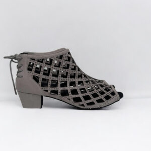 Bettastep Dance Shoes CAGE Grey, dance heels 4cm
