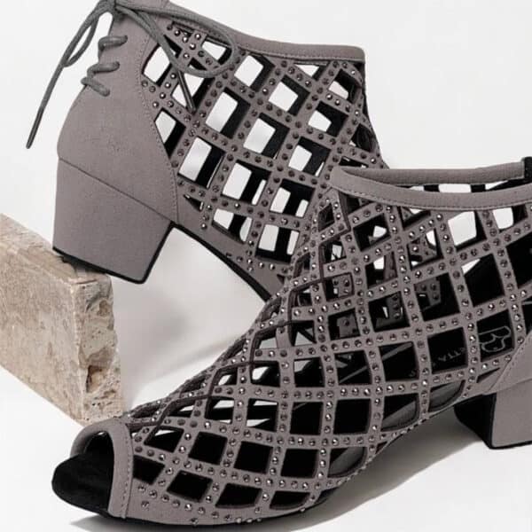 Bettastep Dance Shoes CAGE Grey, dance heels 4cm - Image 5