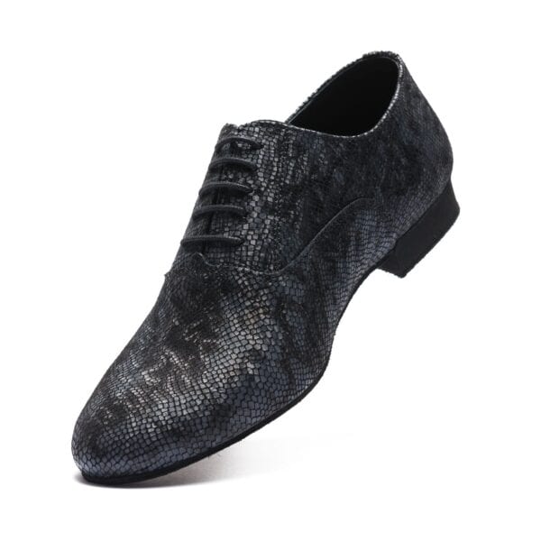 Men Dance Shoes Rumpf MIGUEL Black snake - Image 5