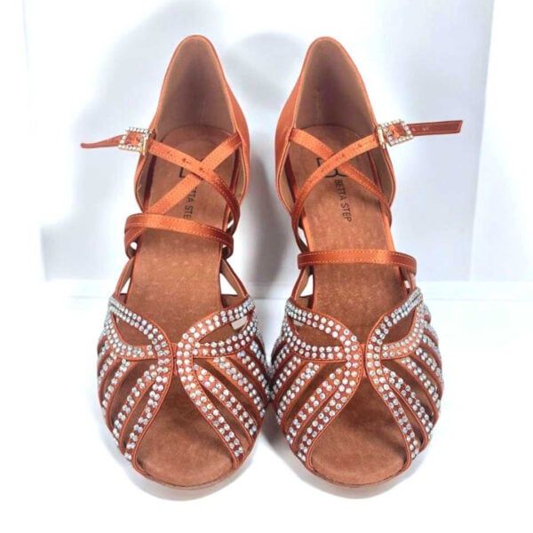 Bettastep Dance Shoes NATACHA Tan Pearl, dance heels 6.4cm - Image 4