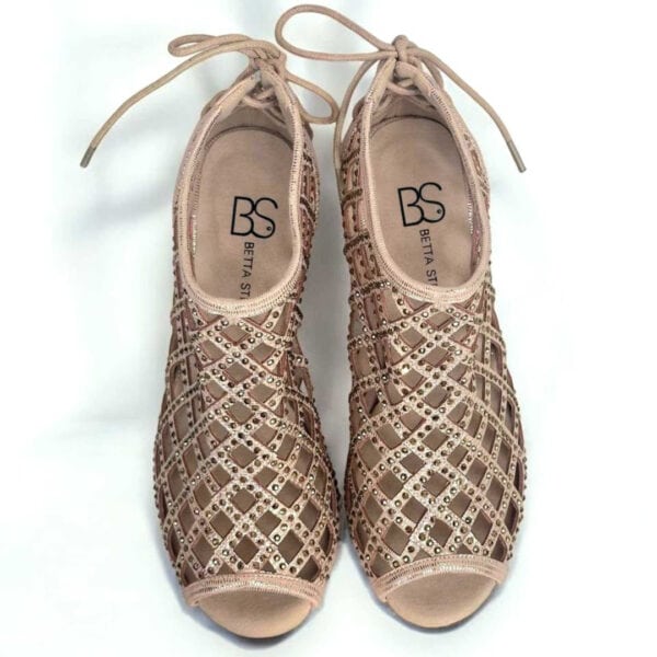 Bettastep Dansschoenen CAGE Gold, dance heels 6.4cm - Afbeelding 4