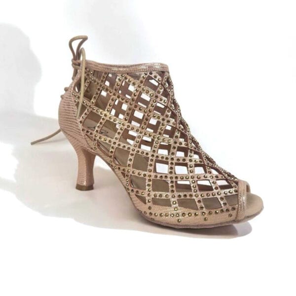 Bettastep Dansschoenen CAGE Gold, dance heels 6.4cm - Afbeelding 5